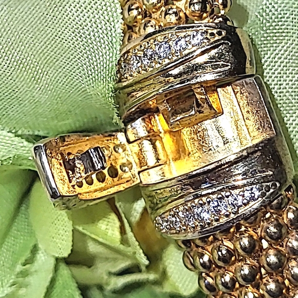 DYADEMA BRONZE POPCORN LINK BRACELET - UNUSUAL CLASP  - MADE IN ITALY - Picture 3 of 11